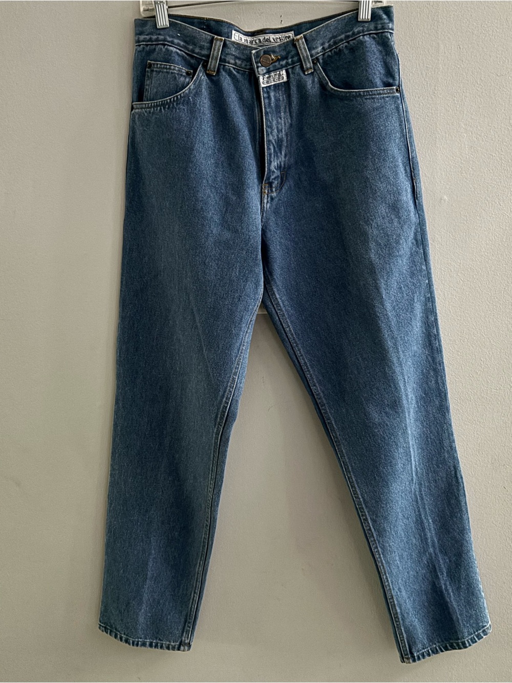 Vintage Forrestel Italian Straight Leg Jeans 100% Rigid Cotton Medium Wash 31x32